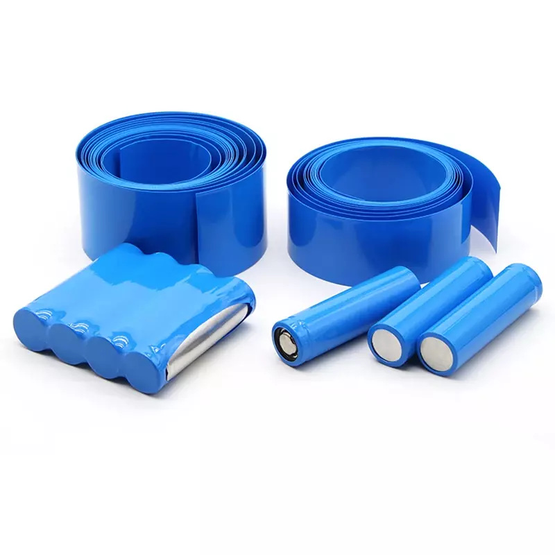 1 Meter Blau 18650 Lipo Batterie PVC Schrumpf Schlauch Pack 125mm ~ 625mm Breite Isolierte Film Wrap lithium-Fall Kabel Hülse Blau
