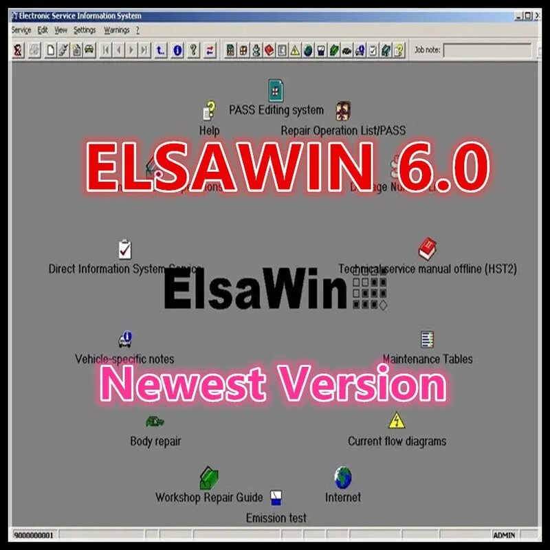 2024 Elsawin 6.0 + ET KA 8.5 그룹 차량 전자 부품 카탈로그 지지대, V/W + AU // DI + SE // AT + SKO // DA 자동차 수리 소프트웨어
