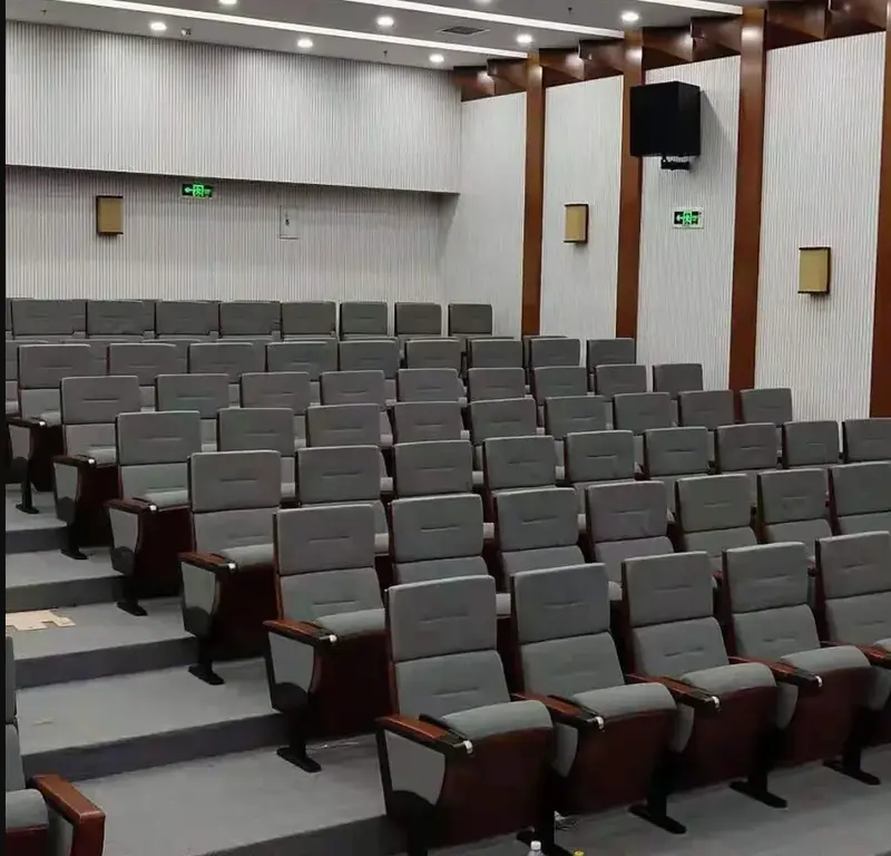2024 Standard movie armrests meeting lecture room chair conference lecture hall seat