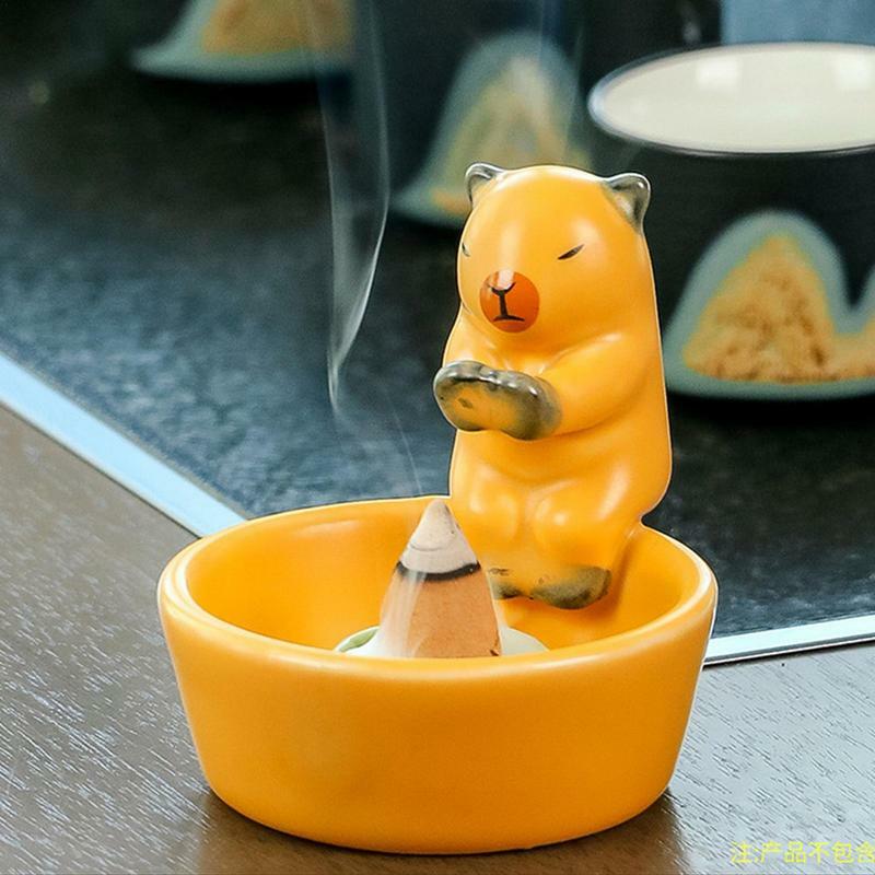 Kitten Candle Holder Cute Cat Candlestick Creative Aromatherapy Candle Holder Durable High Tempe Cartoon Crafts Home Decoration