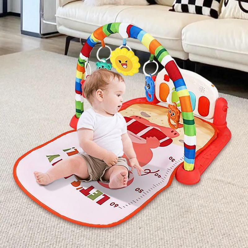 Kids Carpet Playmat Children's Activity Blanket Multi-Purpose Fitness Play Crawling Mats Three Music Modes Christmas Birth Gift