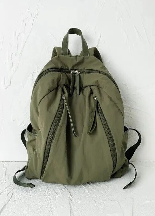 Women`s casual waterproof literary Backpack Girls students INS Zipper Schoolbag ladies Outdoor Travel backpack Bag