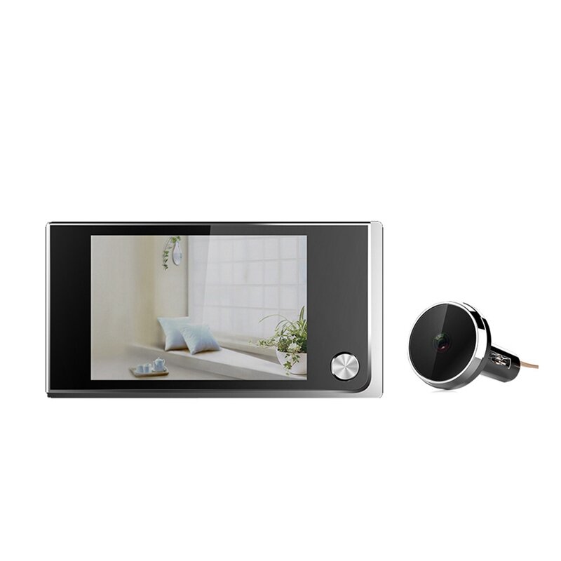 C01 Visor de mirilla Digital LCD de 3,5 pulgadas, visor de mirilla de 120 grados, monitoreo Visual fotográfico, cámara electrónica de ojo de gato, cámara de timbre