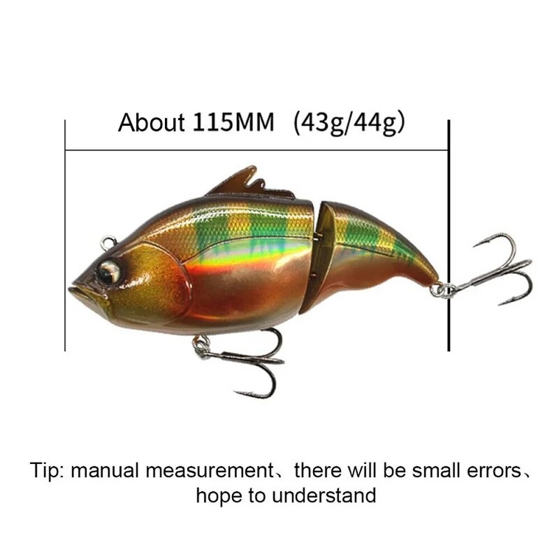WHYY Vibration Fishing Lures Sinking/Floating VIB Artificial Hard Baits Crankbait Jointed Fishing Wobbler Pike Bass Fishing