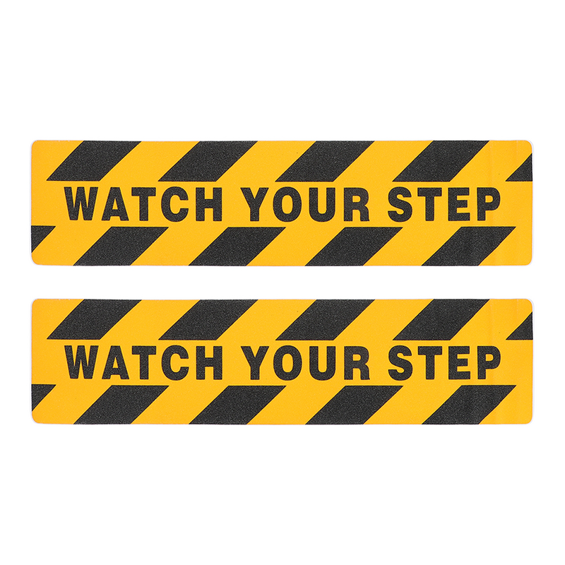 Taśma zegarek z krokomierzem twojego znaku ostrzegawczego wsuwa się na podłogę antyostrożna naklejka na mokro ścierne naklejki nie zabezpieczające schody schody