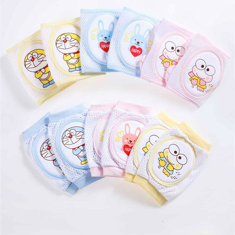 1 Pair Baby Knee Pad Kids Safety Crawling Elbow Cushion Infants Toddlers Comfortable Breathable Knee Pads Leg Protector Pads