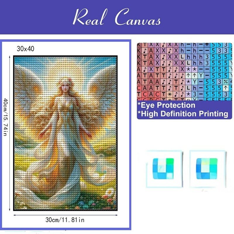 Cross Stitch Kits para Decoração de Casa, 5D completa Mosaico Pintura Diamante, DIY Arte Diamante, Dream Angels, Y1108, nova chegada, 2024