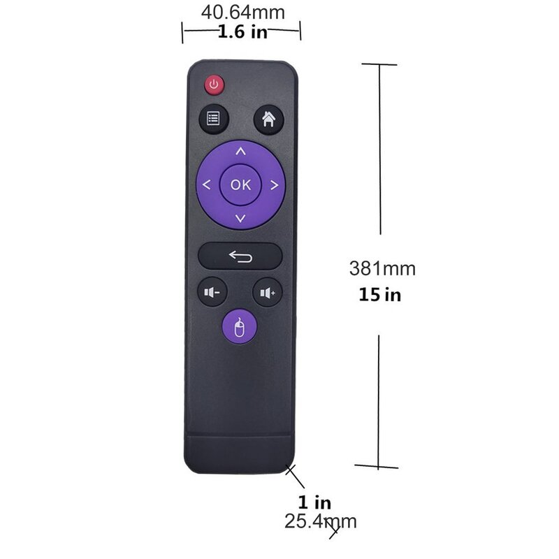 Portabilitas IR Remote Control untuk H96 Max 331 / Max X3 / Mini V8 / Max H616 Smart TV Box 4K Media Player Set Top Box Controller
