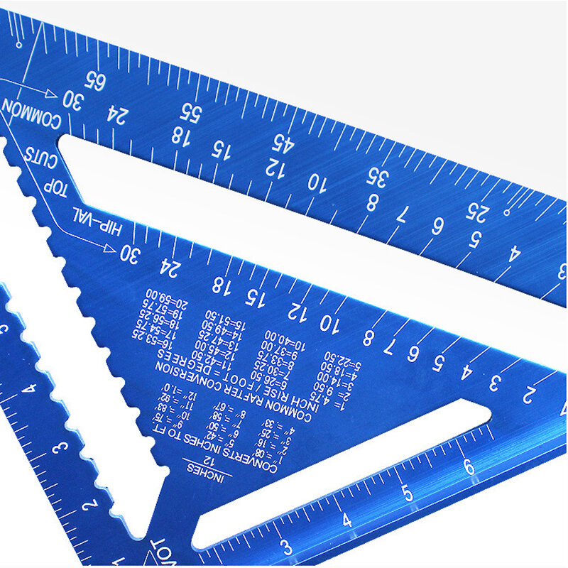 High-Quality Aluminum Alloy Woodworking Ruler 7Inch Square Ruler Accurate Measurements For DIY Professional Carpentry Projects