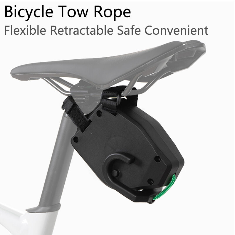 Corda di traino per bicicletta MTB Bike genitore-figlio fune di trazione retrattile sicurezza comoda corda di trazione flessibile per bicicletta accessori per bici