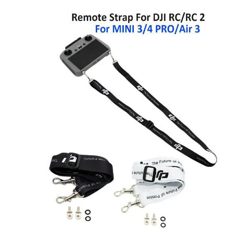 Tali leher pengendali jarak jauh w kait klip tetap untuk DJI MINI 2/Mini 3 4 Pro/Air 2S/Mavic 3 DJI RC 2 N2 Aksesori Drone