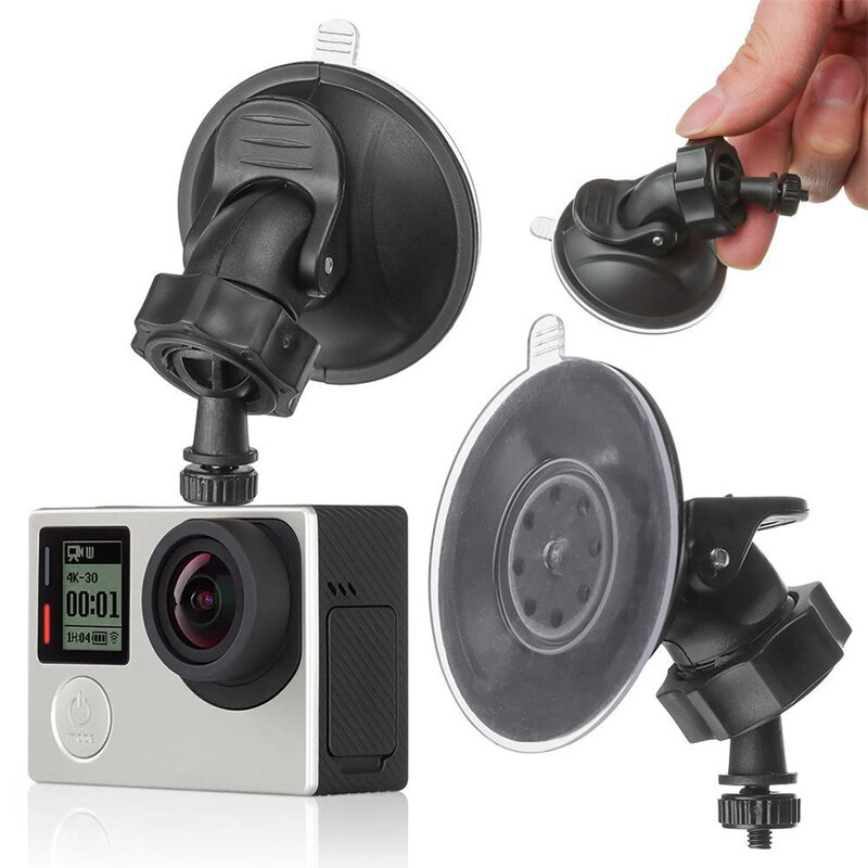 Universal Car Video Recorder Suction Cup Mount Recorder Bracket ABS Dash Cam Holder Camera Stand Suction Cup Rotatable Accessory