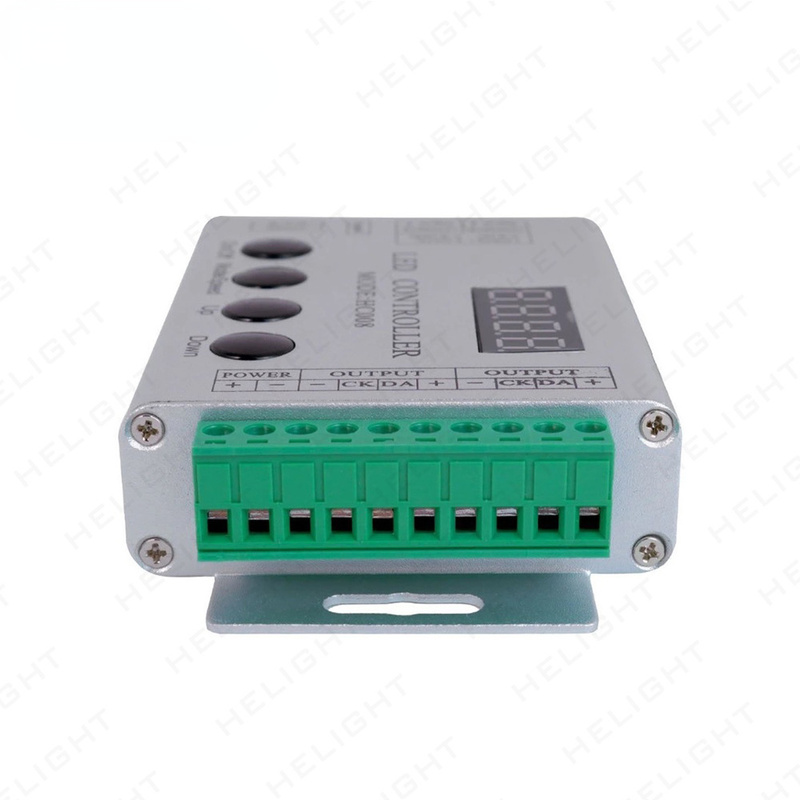 Controlador de píxeles Led RGB programable, 4 teclas DC 5V 12V 24V, modos de Efecto 133, atenuador para tira de luz LED WS2812 WS2811 2801, HC008
