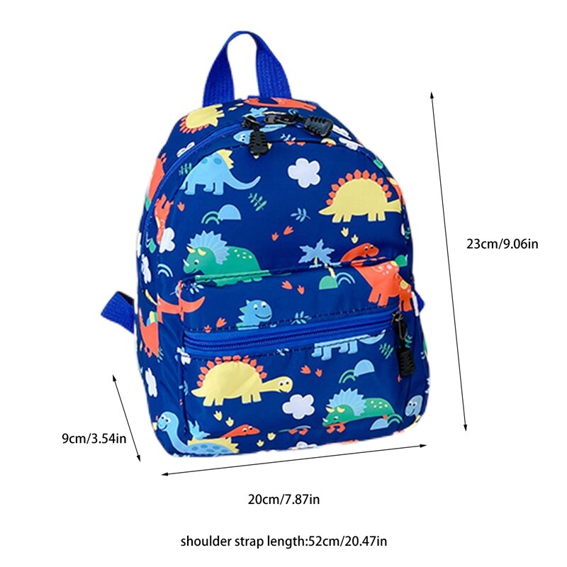 Mochilas de dinossauro dos desenhos animados para adolescentes, Cute Kindergarten Schoolbag, impermeável Kids Book Bags, sacos animais para meninos e meninas