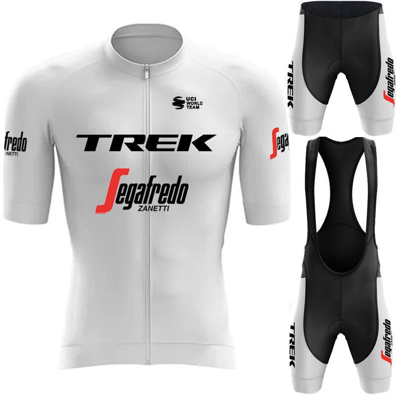 Maglia da ciclismo Man Pro Team 2024 Bike TREK abbigliamento estivo tuta da uomo Jumper Mtb Road Uniform Shorts maglie da bicicletta Set di bavaglini