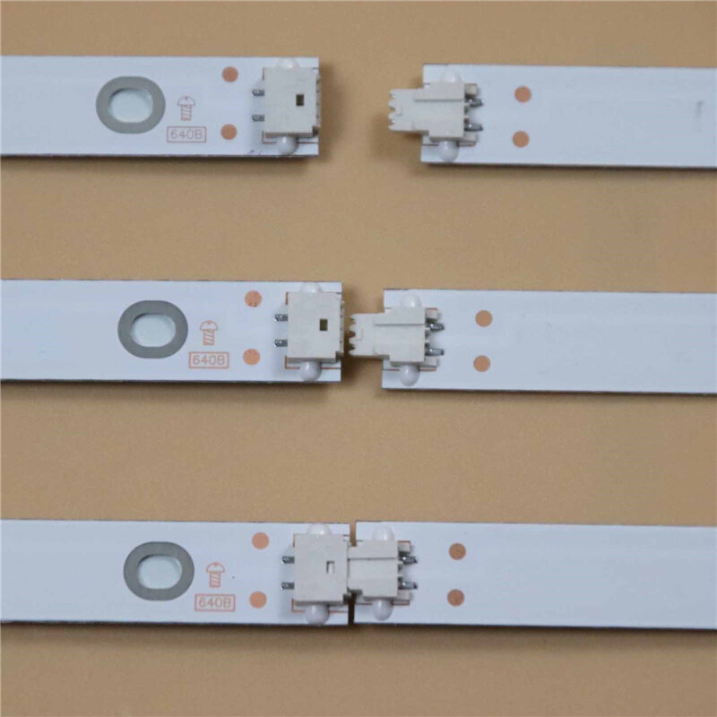 Kit de barras de matriz de 10 piezas para Philips 55PUG6513/78, tira de retroiluminación LED, cinta de lámpara de matriz de CEJJ-LB550Z-9S1P-M3030-K-4, tablones de banda de lente