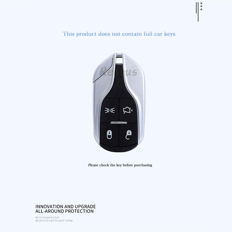 TPU Car Remote Key Case Cover Fob for Maserati Levante Ghibli Quattroporte GT Granturism GranCabrio Protector Shell Accessories