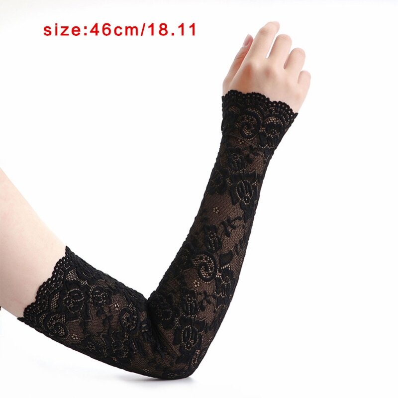 UV for Protection Lace Arm Cover Cover Up Sleeves Cooling Athletic Sport Sleeve Outdoor Sports Arm Sleeves Drop Shipping