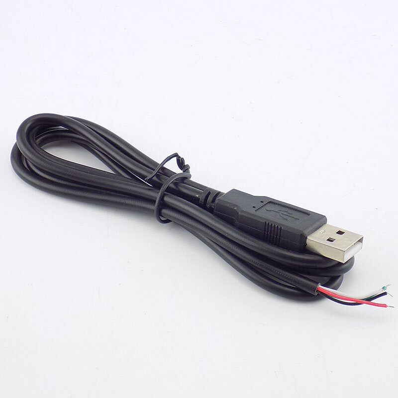0.3/1/2M DIY Micro USB A Male 4 Pin Wire Data Cable Connector extension Cord Power Supply Adapter for USB fan Devices H10