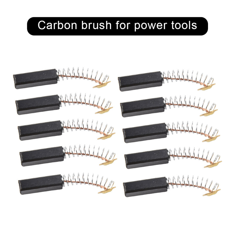 10Pcs Drill Electric Grinder Replacement Coal Carbon Brushes Spare Parts For Electric Motors Power Tool 6x6x20mm