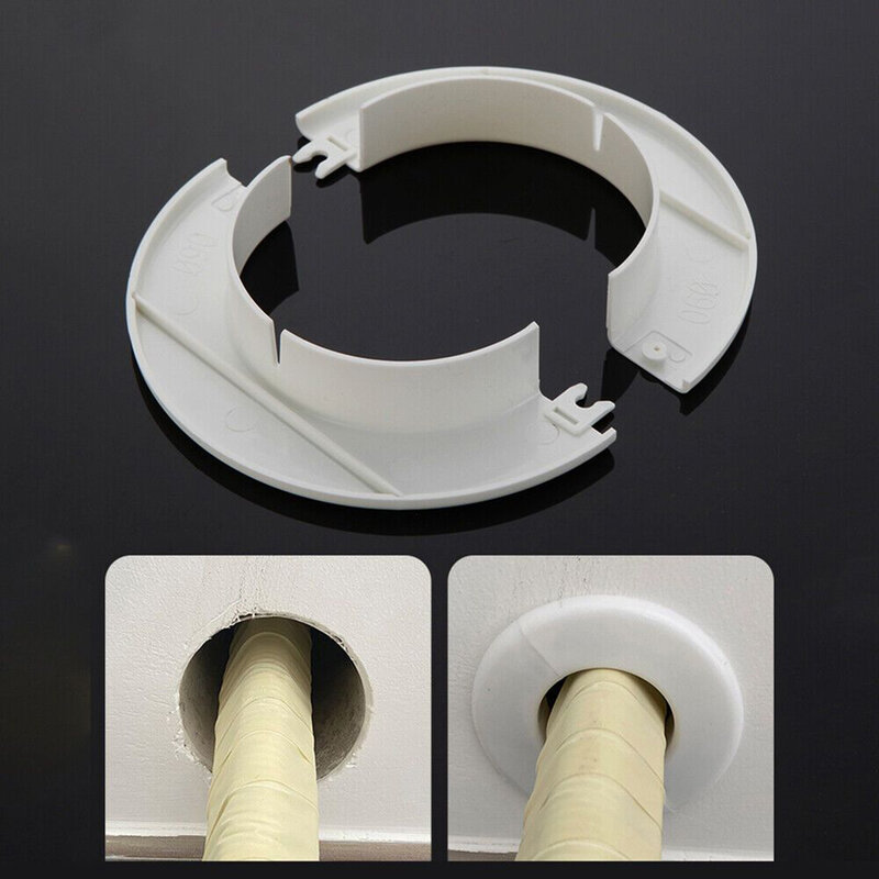 1pc Air Conditioning Pipes Cover Wall Decorative Cover Cable Entry Cable Passage 40-80mm Hole Cover Air-conditioning Pipe Cover
