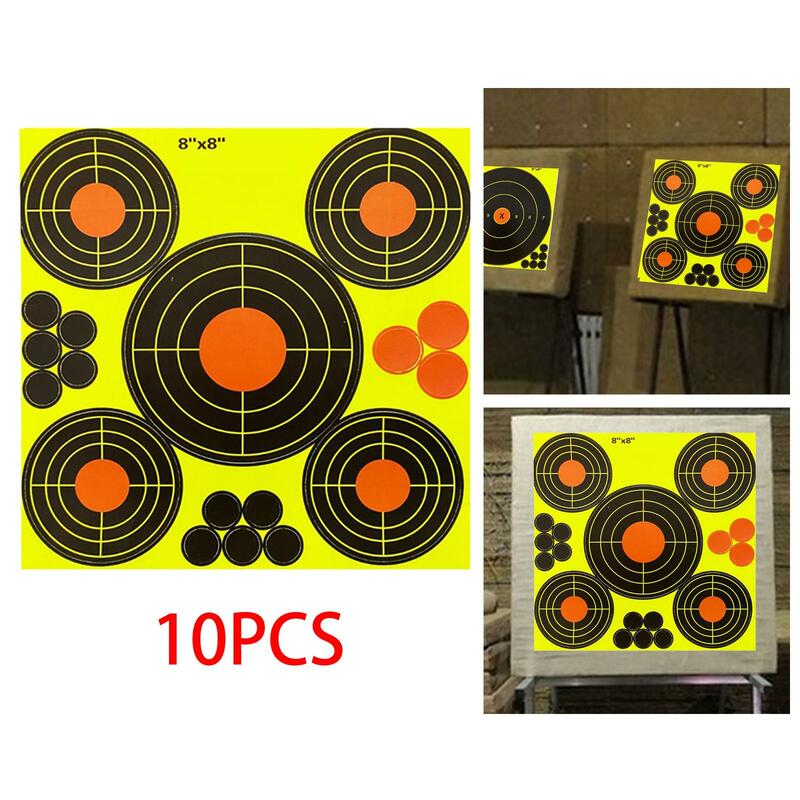 10pcs 8 Inch Splash Targets Shooting Exercise Sporting Goods Outdoor Shooting Accessories Shooting Stickers
