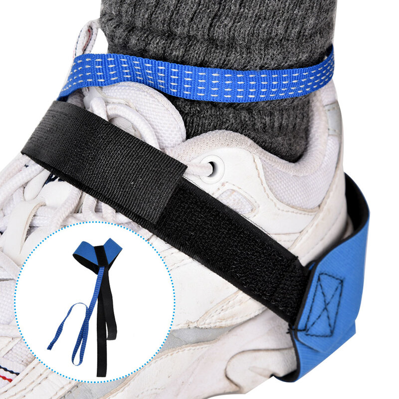 Anti-estático pé grounder, tornozelo calcanhar cinta, calcanhar ajustável grounder, azul e preto pé grounder