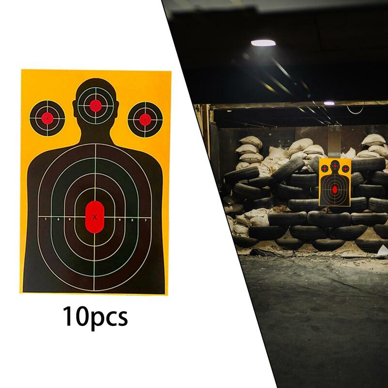 10Pcs Silhouette Target Outdoor Activities Letter Partition without Stand Professional Hunting Silhouette Target Training Target