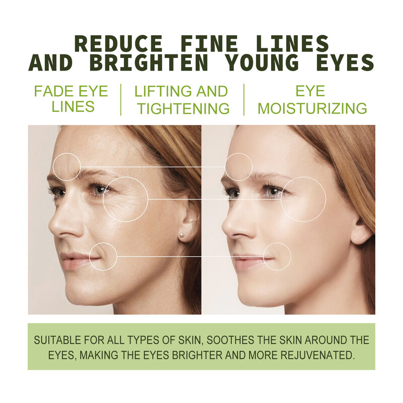Eye Cream Dark Circles Remover Eye Bags Anti-Wrinkles Lightening Fine Lines Firming Whitening Under Eyes Brighten Skin Care 30ml
