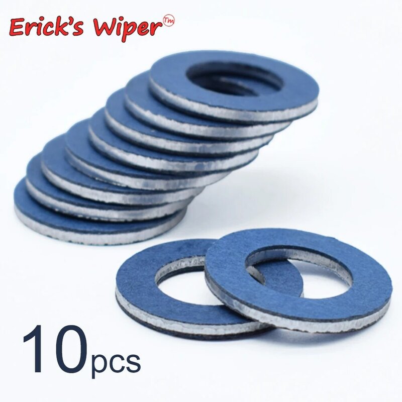Erick's Wiper 10x Car Engine Thread Oil Drain Sump Plug Gaskets Washer 12mm Hole Nut Seal Ring For Toyota Lexus OE# 90430-12031