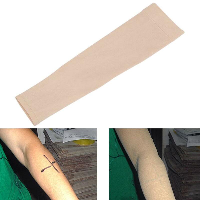 1Pc Summer Sun Protection Oversleeve anti-uv Arm Warmers Cover Support Sleeves Concealer Up Color avambraccio Skin Tattoo Bands O4B5