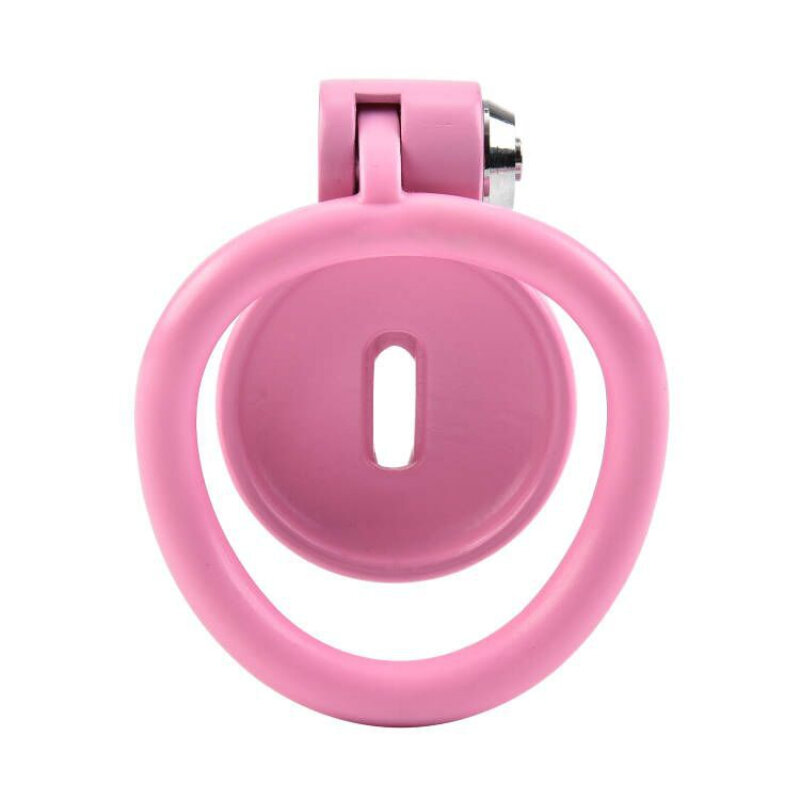 2024 New  Pink Simulation Vagina Chastity Lock Male ABS Cook Lock with 4 Size Rings  Adult Alternative Erotic Toy Cook Cage 정조대