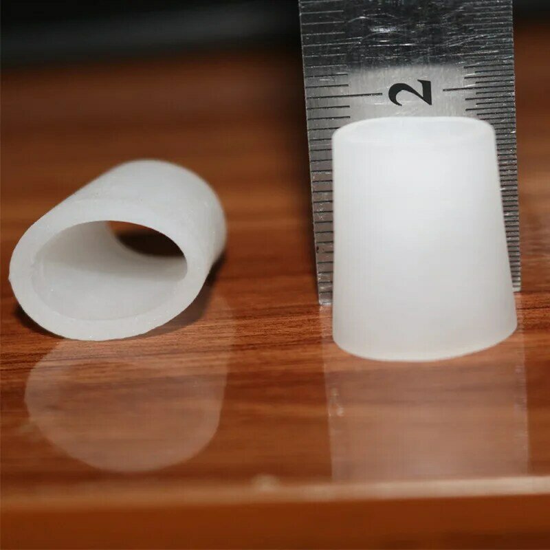 Mais novo transparente branco gel dedos toe tubo protetor milho corrector martelo dedo do pé separador suport