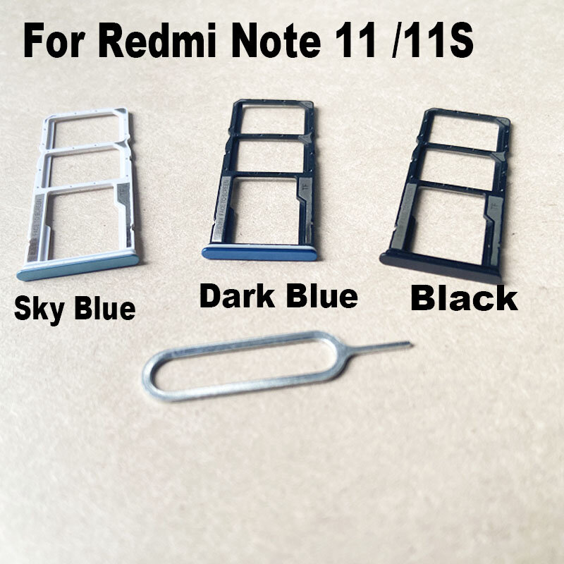 Nuovo per Xiaomi Redmi Note 11 11S Sim Card vassoio Slot Holder presa adattatore connettore parti di riparazione
