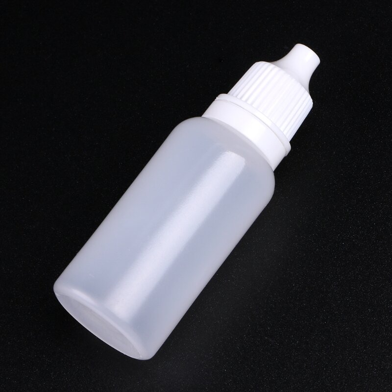 Botella cuentagotas plástico, botella cuentagotas para ojos, envases rellenables con tapa, envío directo