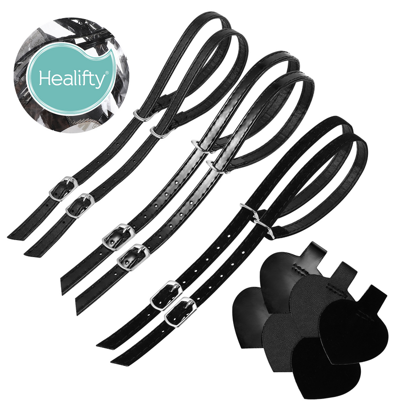 Healifty 3 Sets Shoe Straps Anti-Loose High Heel Women's Shoes Shoe Accessories with Heel Pads