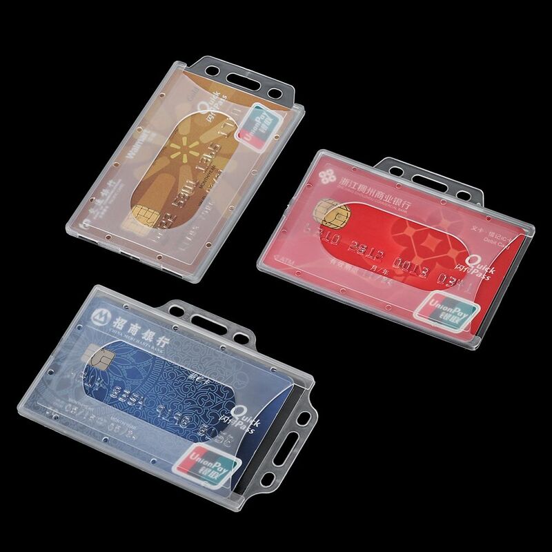 1/3pcs Unisex New ID Business Case Protector Cover Office School Badge Card Sleeve Work Card Holders ID Card Pouch Name Card