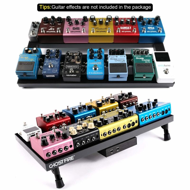 Ghost Fire Different Size Aluminum Alloy Super Light Portable Electric Guitar Pedal Board Effect Pedalboard