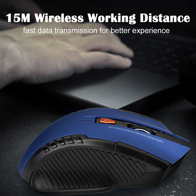 ORZERHOME 2,4 GHz Drahtlose Maus Optische Mäuse mit USB Empfänger Gamer 1600DPI 6 Tasten Maus Für Computer PC Laptop zubehör