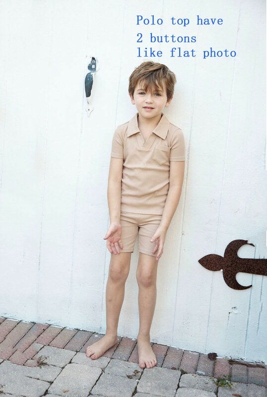 Setelan pakaian anak laki-laki dan perempuan, gaun lengan pendek berpita Musim Panas 2024
