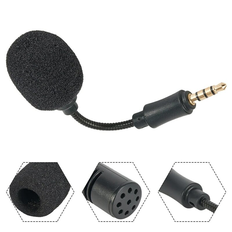 Mikrofon MIni pengurang kebisingan, instrumen ponsel perekam Omnidirectional 3.5mm untuk mikrofon kartu suara