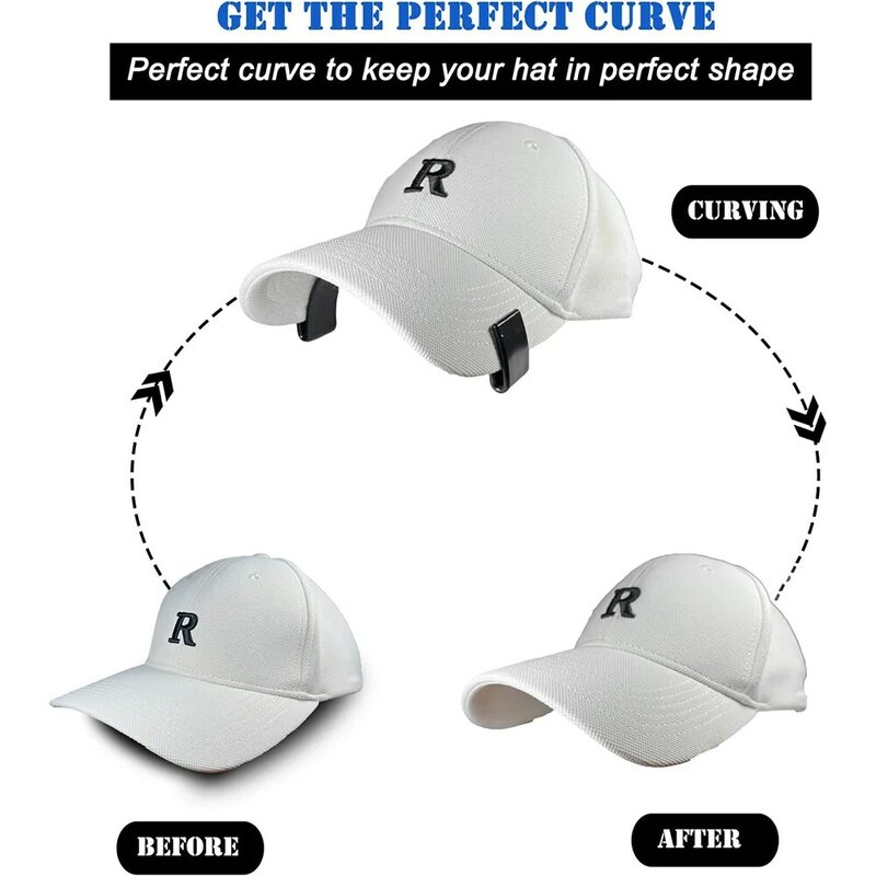 Chapéu Brim Bender para boné de beisebol, não requer vapor, Design conveniente, curva perfeita banda, ferramenta