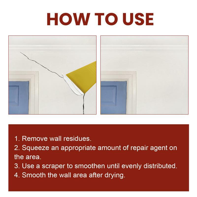Spackle-Crema para reparación de agujeros de pared, crema de pasta de larga duración, multifuncional, resistente al agua, para el hogar