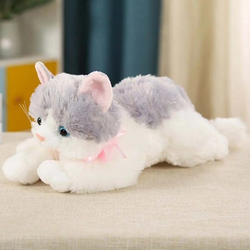 Toy Kitten Pillow Home Decoration Sofa Cushion Plush Pillow Simulation Cat Plush Toy Cat Stuffed Toys Cat Plush Doll