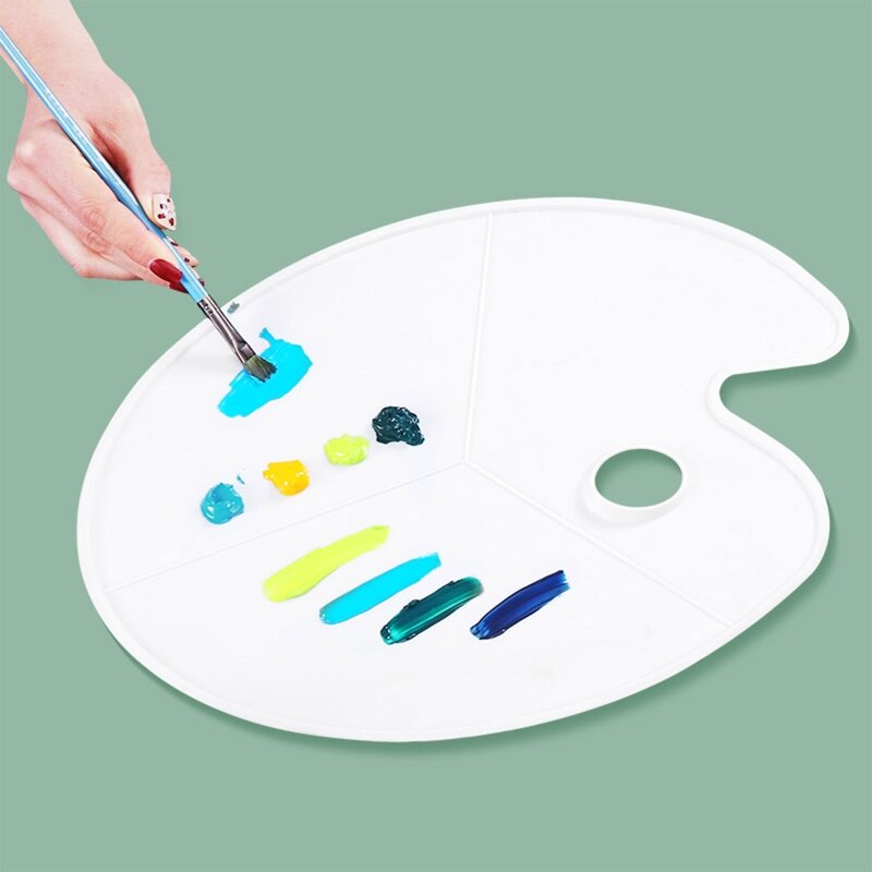 Bandeja pintura paletas plástico reutilizáveis ​​profissional diy paleta pintura arte