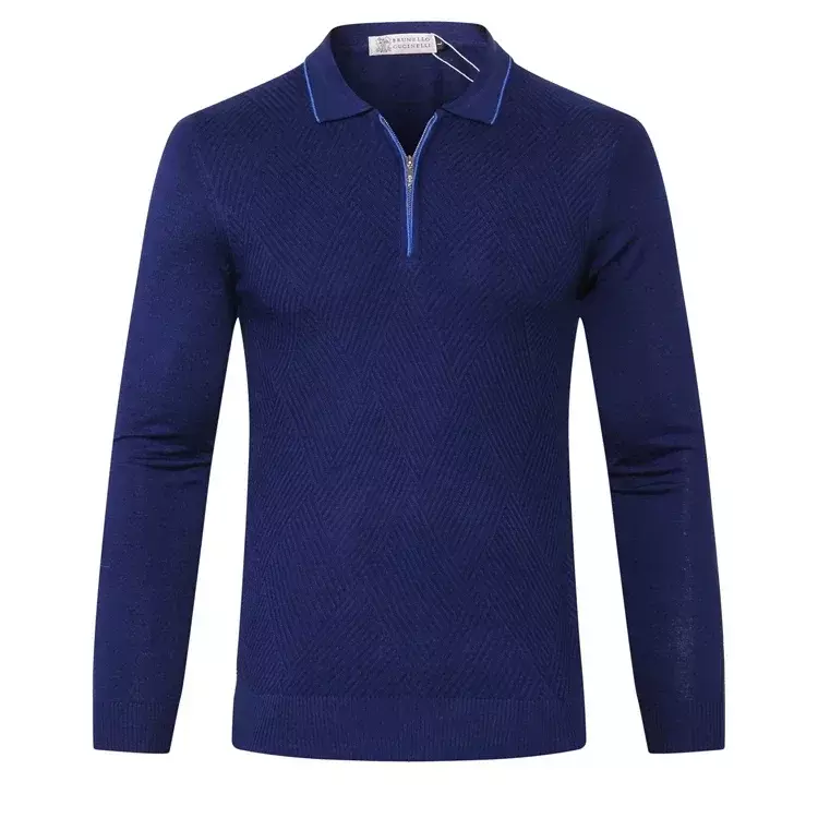 OECHSLI-suéter de lana para hombre, tejido elástico con botones, cálido, de alta calidad, talla grande, M-5XL, 2024