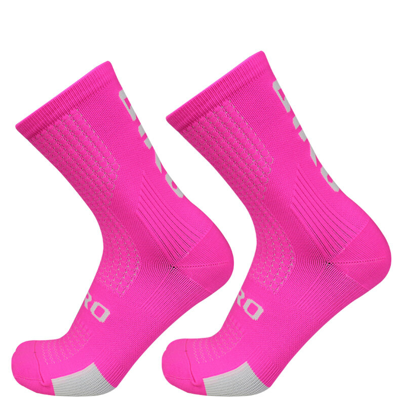 Pro Racing compressão meias para homens e mulheres, ciclismo, mountain bike, respirável