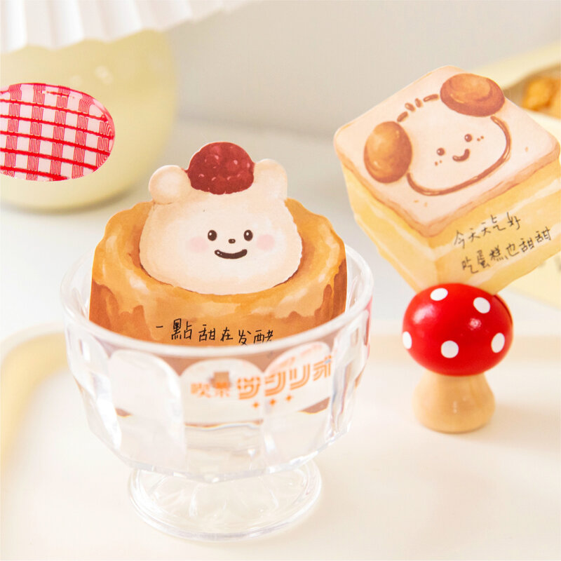 12packs/LOT Dessert connoisseur series cute lovely creative decoration DIY memo pad
