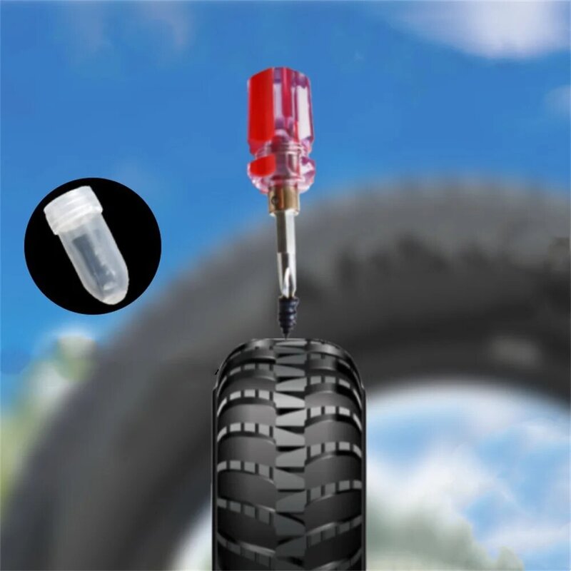 20PCS Rubber Self-tapping Screws For Tire Repair Silicone Car Screw Tyre Plug Repair Rubber Cement Screws Tire Repair