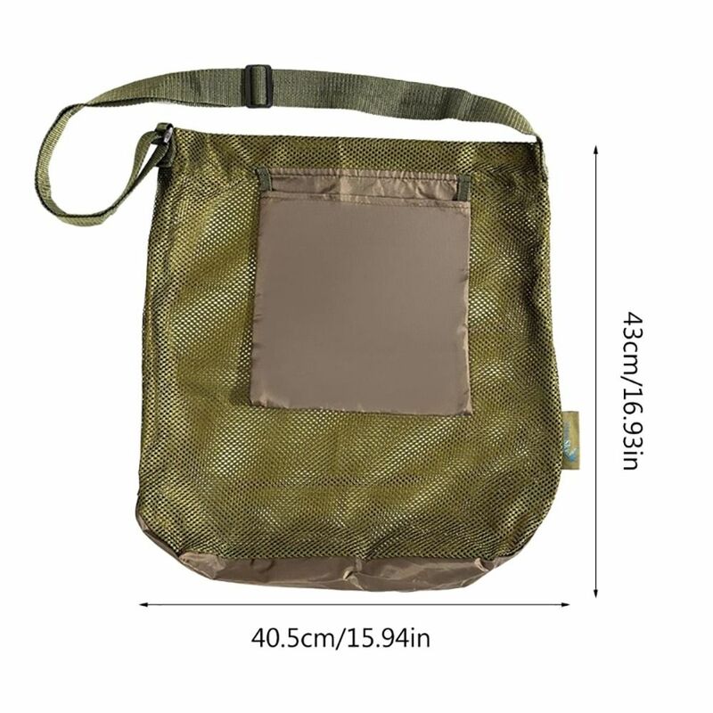 Dual-Pocket Foraging Bag Substituição, Universal Mushroom Bag, malha, durável, Morels, colheita